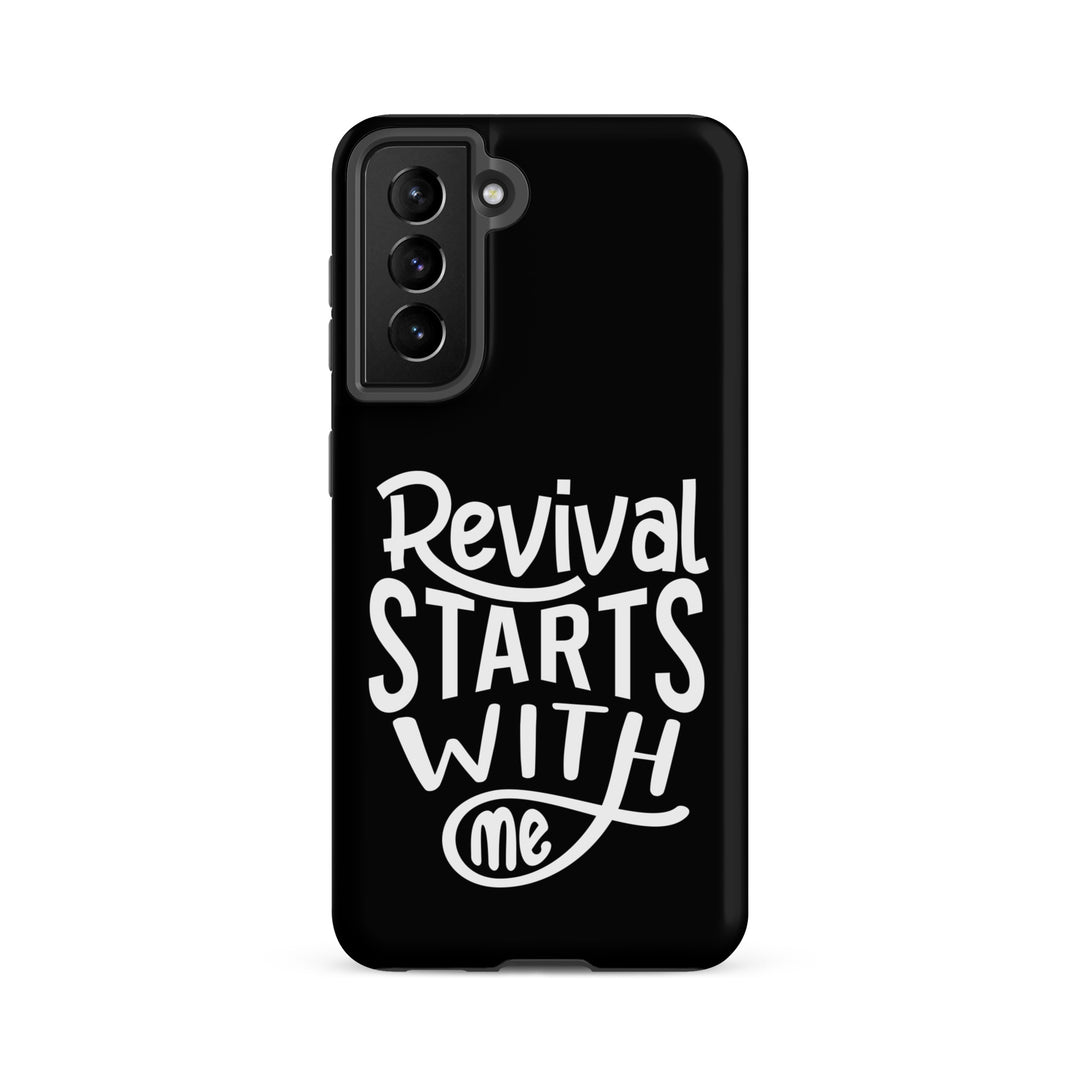 Christian Phone Case Revival Starts With Me Black for Samsung® Samsung® Phone Cases Matte Samsung Galaxy S21 FE 