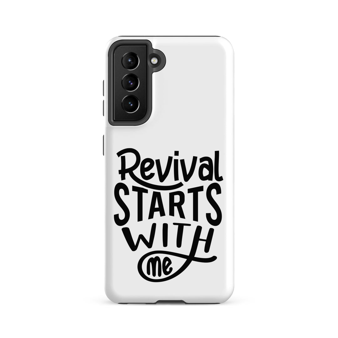 Christian Phone Case Revival Starts With Me White for Samsung® Samsung® Phone Cases Matte Samsung Galaxy S21 FE 