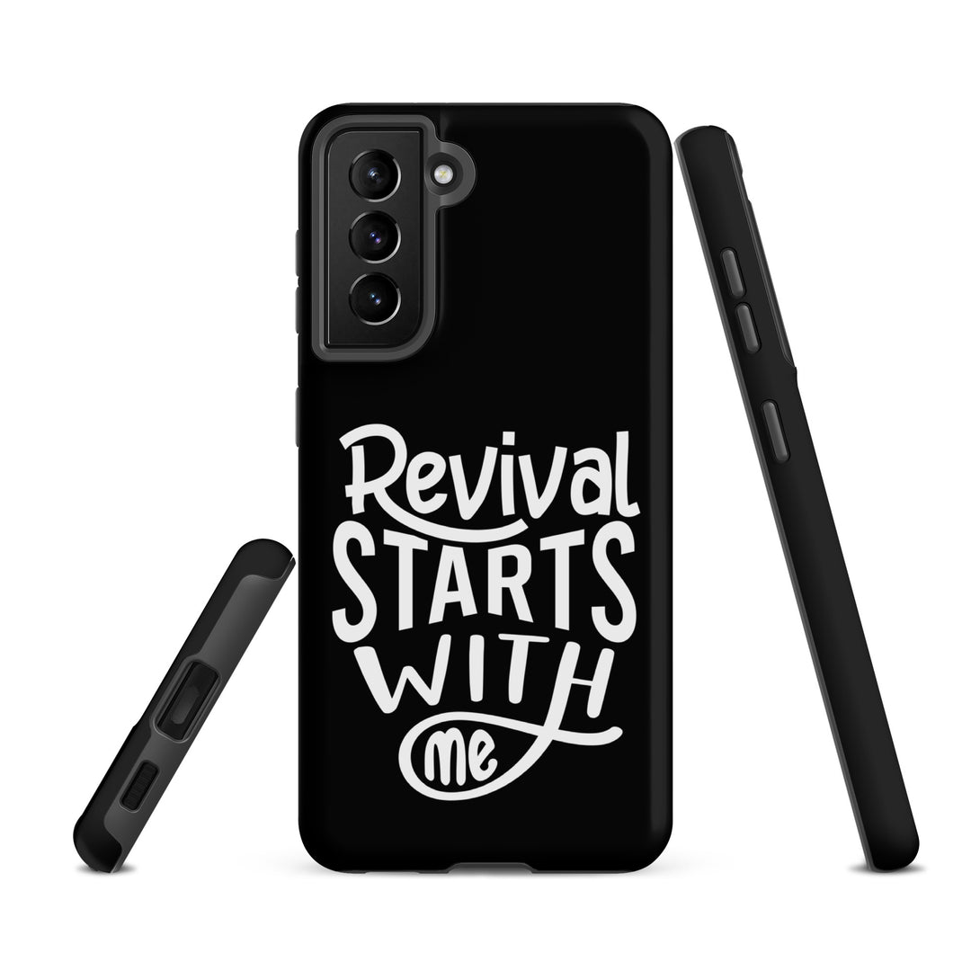 Christian Phone Case Revival Starts With Me Black for Samsung® Samsung® Phone Cases   