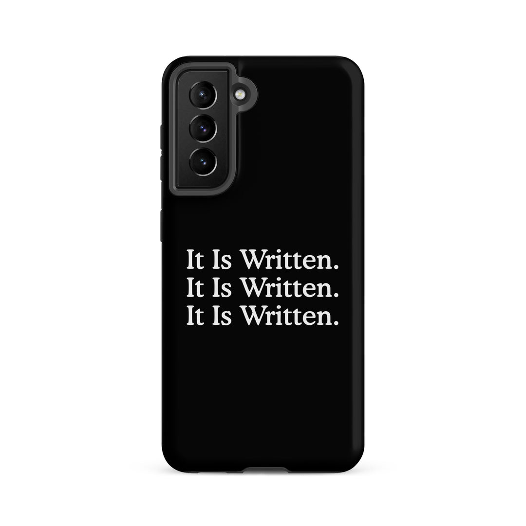 Christian Phone Case It Is Written Black for Samsung® Samsung® Phone Cases Matte Samsung Galaxy S21 FE 