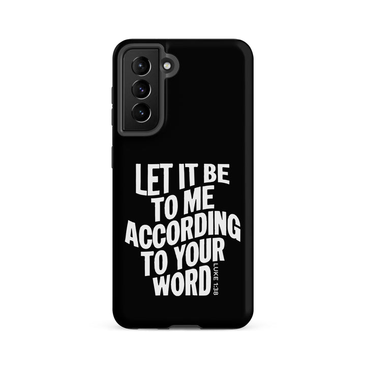 Christian Phone Case According To Your Word Black for Samsung® Samsung® Phone Cases Matte Samsung Galaxy S21 FE 