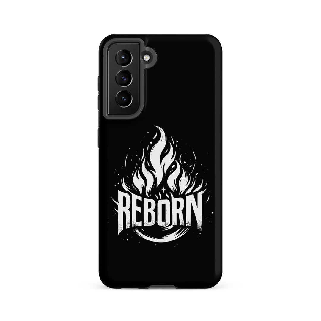 Christian Phone Case Reborn Black for Samsung® Samsung® Phone Cases Matte Samsung Galaxy S21 FE 