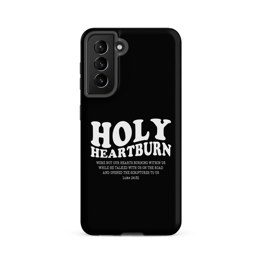 Christian Phone Case Holy Heartburn Black for Samsung® Samsung® Phone Cases Matte Samsung Galaxy S21 FE 