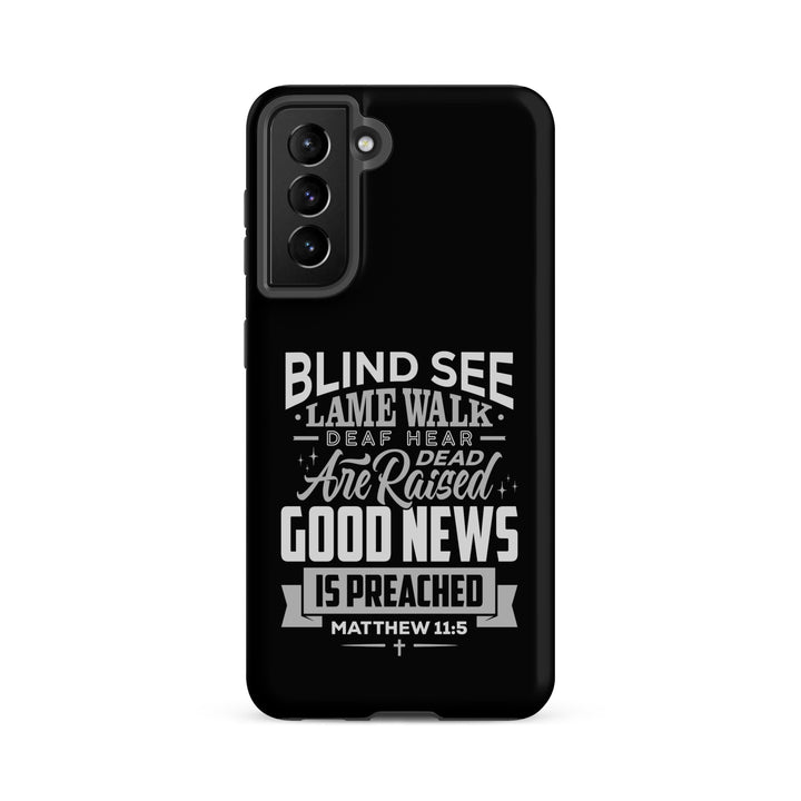 Christian Phone Case Go and Tell John Black for Samsung® Samsung® Phone Cases Matte Samsung Galaxy S21 FE 