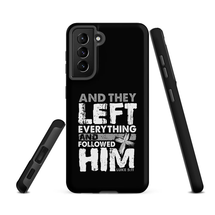 Christian Phone Case Left Everything Cross Black for Samsung® Samsung® Phone Cases   