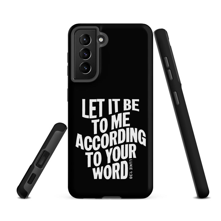 Christian Phone Case According To Your Word Black for Samsung® Samsung® Phone Cases   