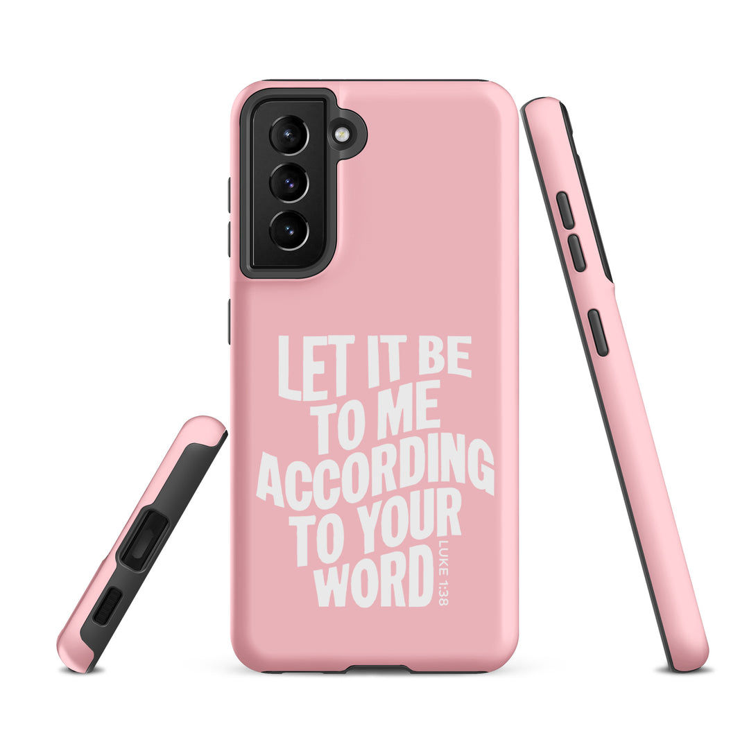 Christian Phone Case According To Your Word Pink for Samsung® Samsung® Phone Cases   