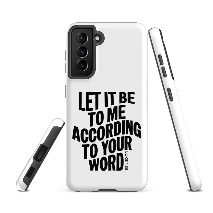 Christian Phone Case According To Your Word White for Samsung® Samsung® Phone Cases   