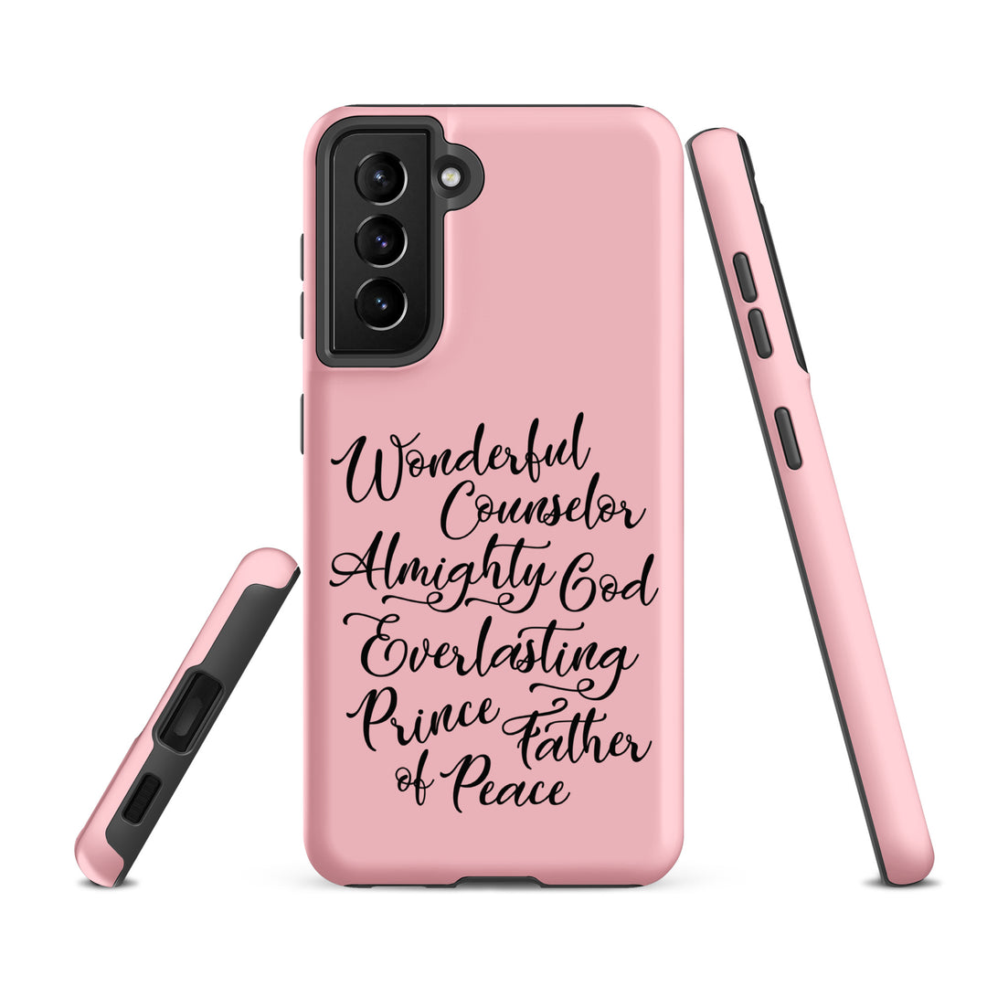 Christian Phone Case Wonderful Counselor Pink for Samsung® Samsung® Phone Cases   