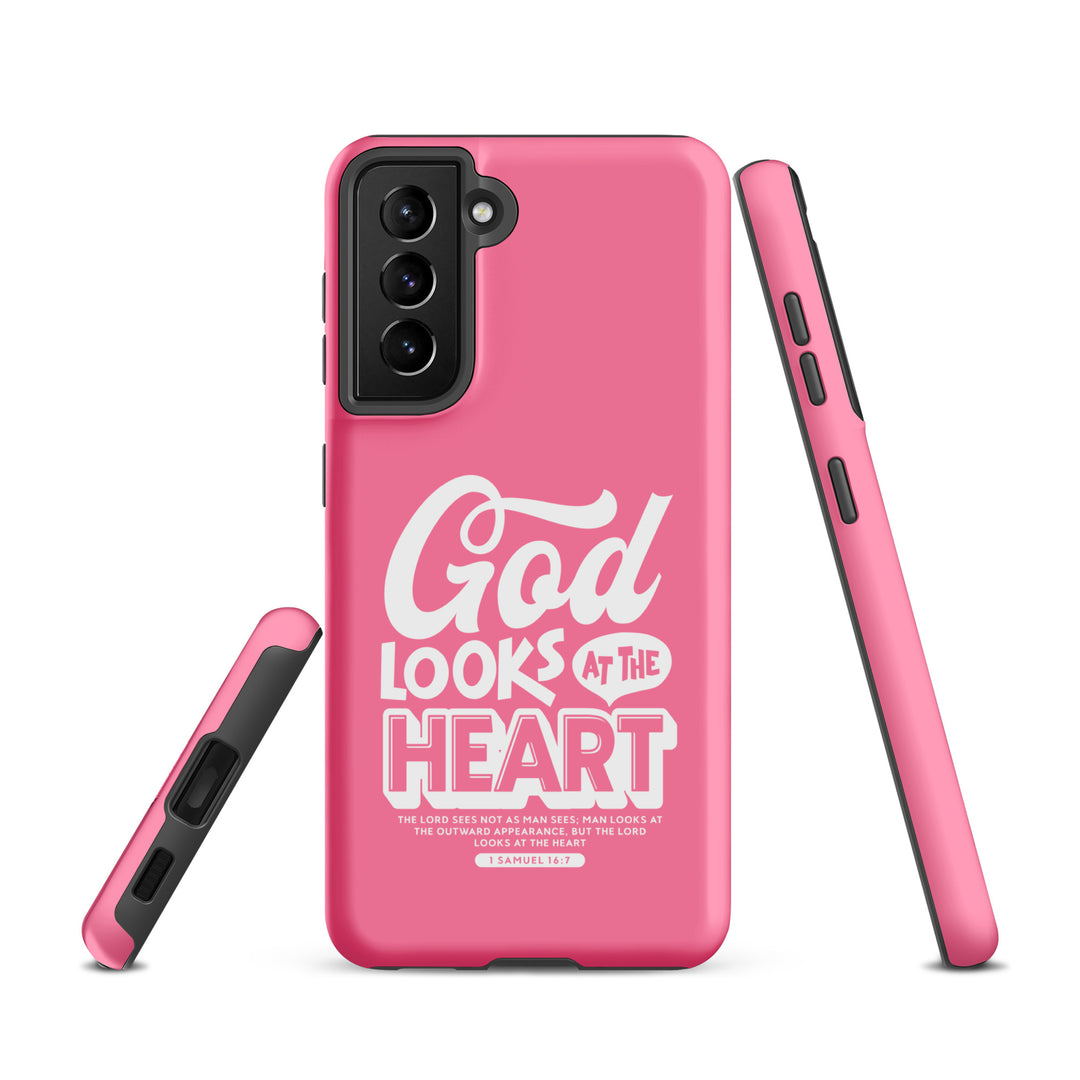 Christian Phone Case God Looks At Heart  for Samsung® Samsung® Phone Cases   