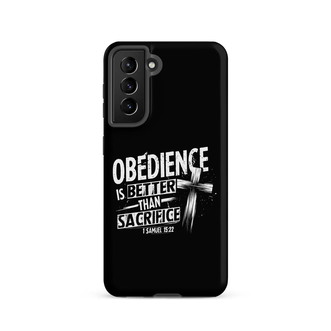 Christian Phone Case Obedience Is Better for Samsung® Samsung® Phone Cases Matte Samsung Galaxy S21 