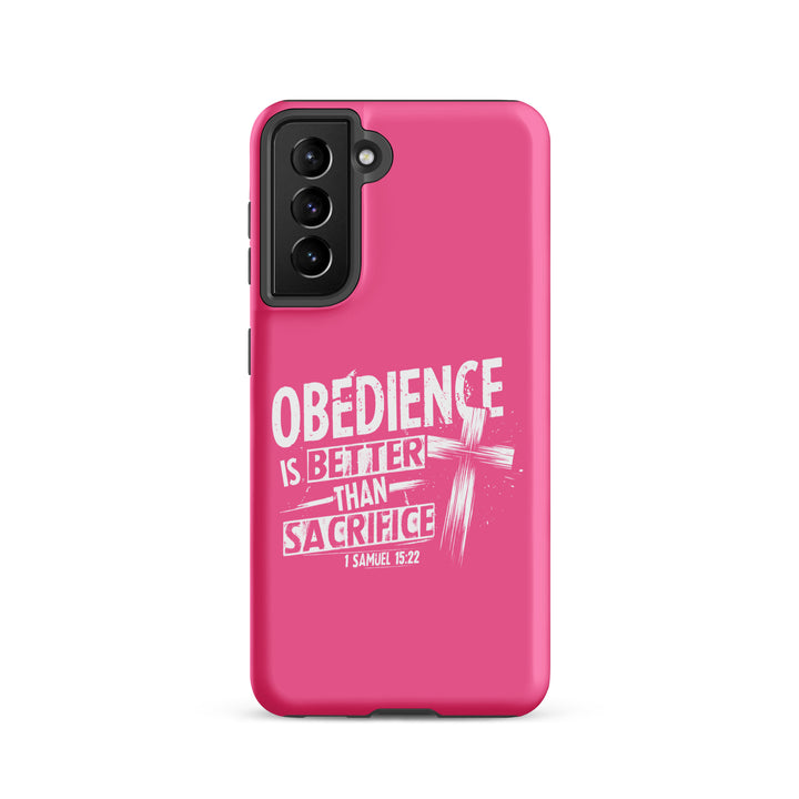 Christian Phone Case Obedience Is Better for Samsung® Samsung® Phone Cases Matte Samsung Galaxy S21 