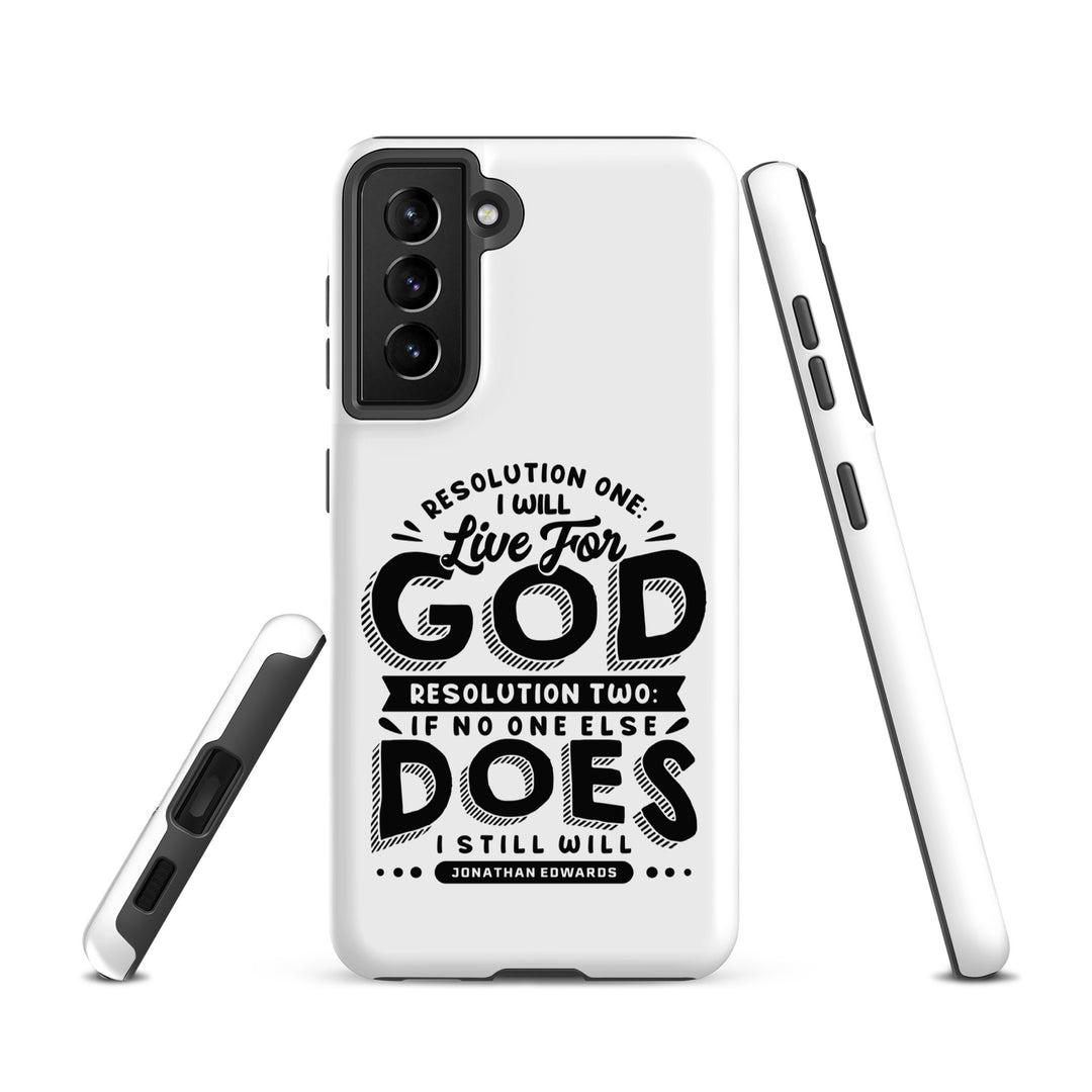 Christian Phone Case Live For God White for Samsung® Samsung® Phone Cases   