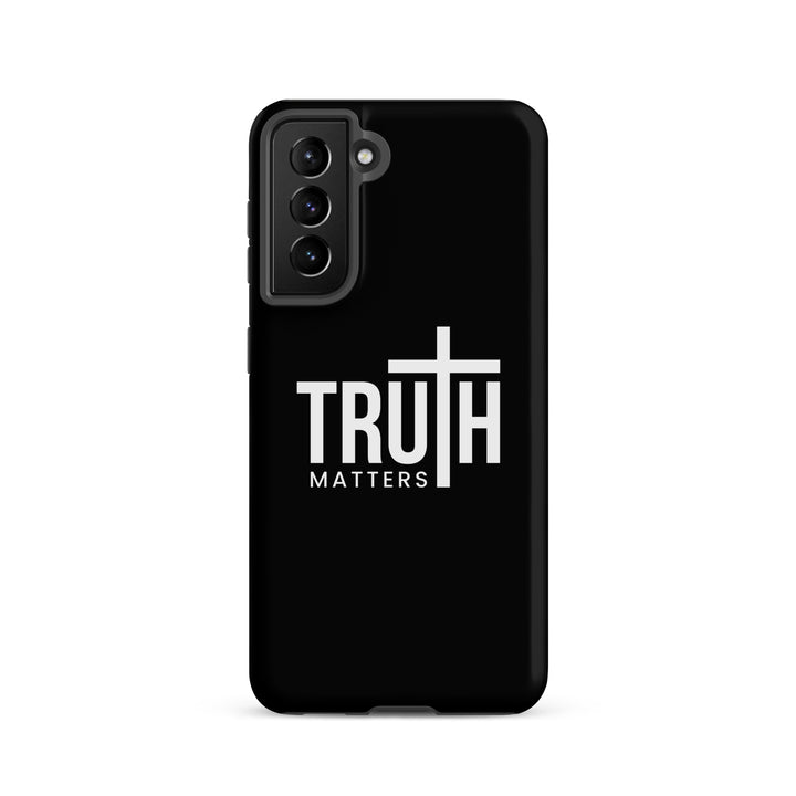 Christian Phone Case Truth Matters Black for Samsung® Samsung® Phone Cases Matte Samsung Galaxy S21 