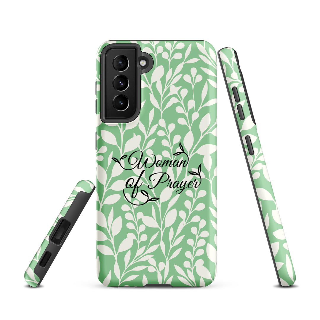 Christian Phone Case Woman of Prayer Green for Samsung® Samsung® Phone Cases   