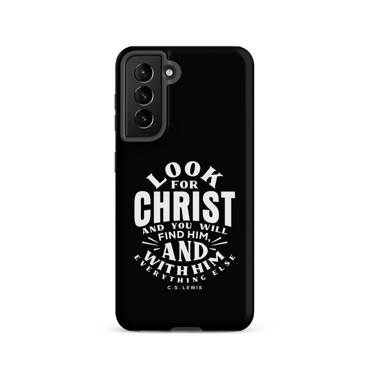 Christian Phone Case Look For Christ Black for Samsung® Samsung® Phone Cases Matte Samsung Galaxy S21 