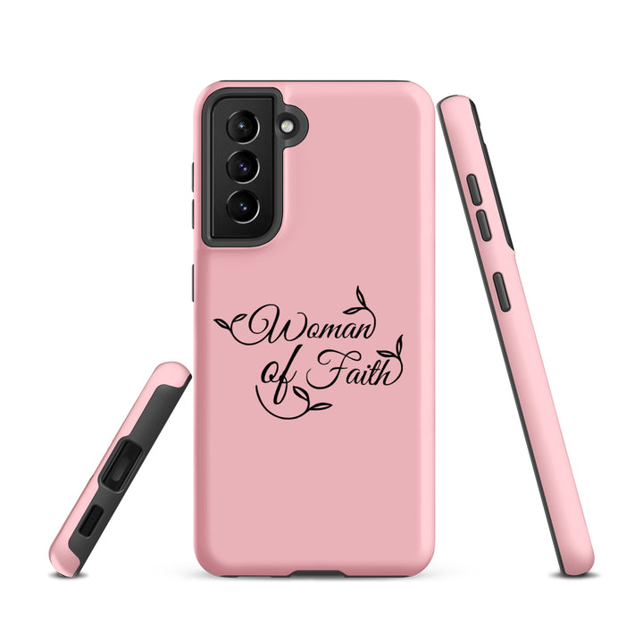 Christian Phone Case Woman of Faith Pink for Samsung® Samsung® Phone Cases   