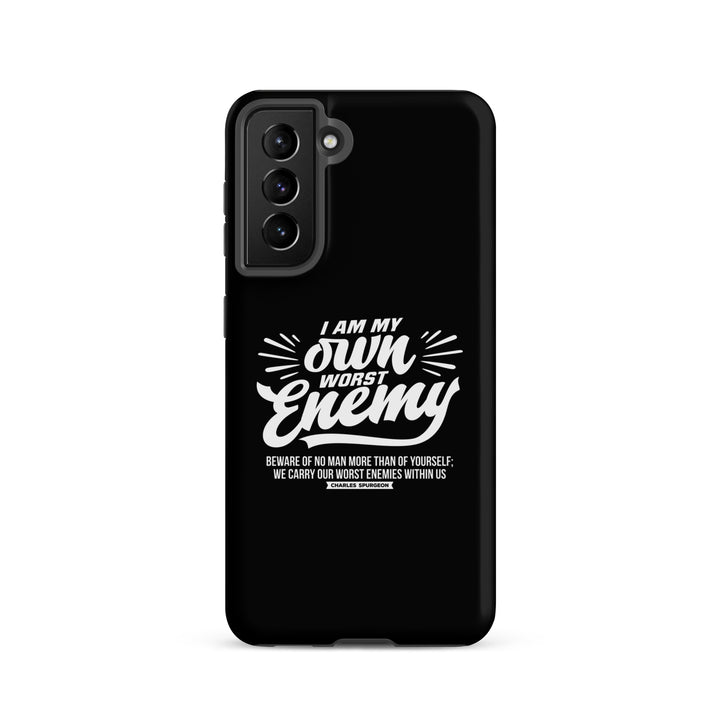 Christian Phone Case Worst Enemy Black for Samsung® Samsung® Phone Cases Matte Samsung Galaxy S21 