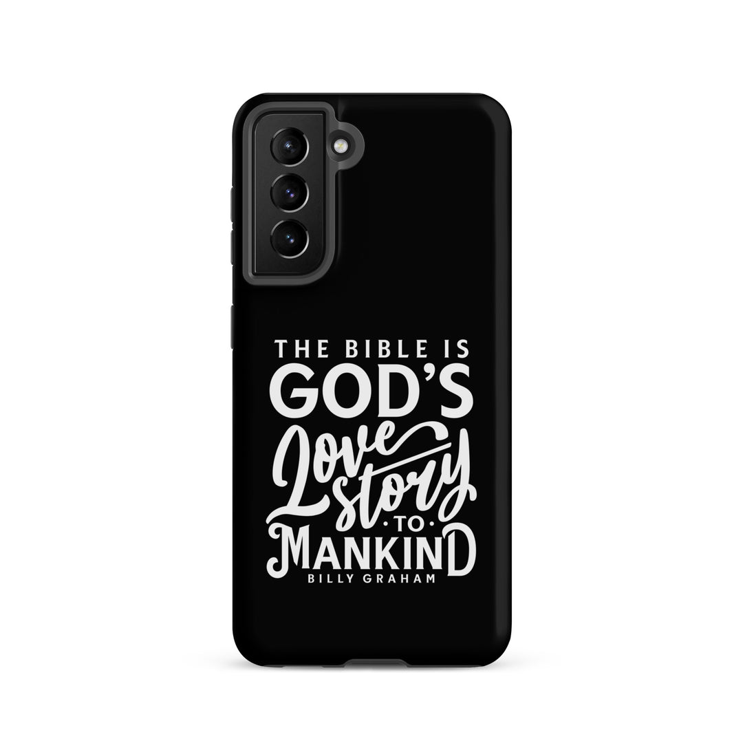 Christian Phone Case God's Love Story Black for Samsung® Samsung® Phone Cases Matte Samsung Galaxy S21 