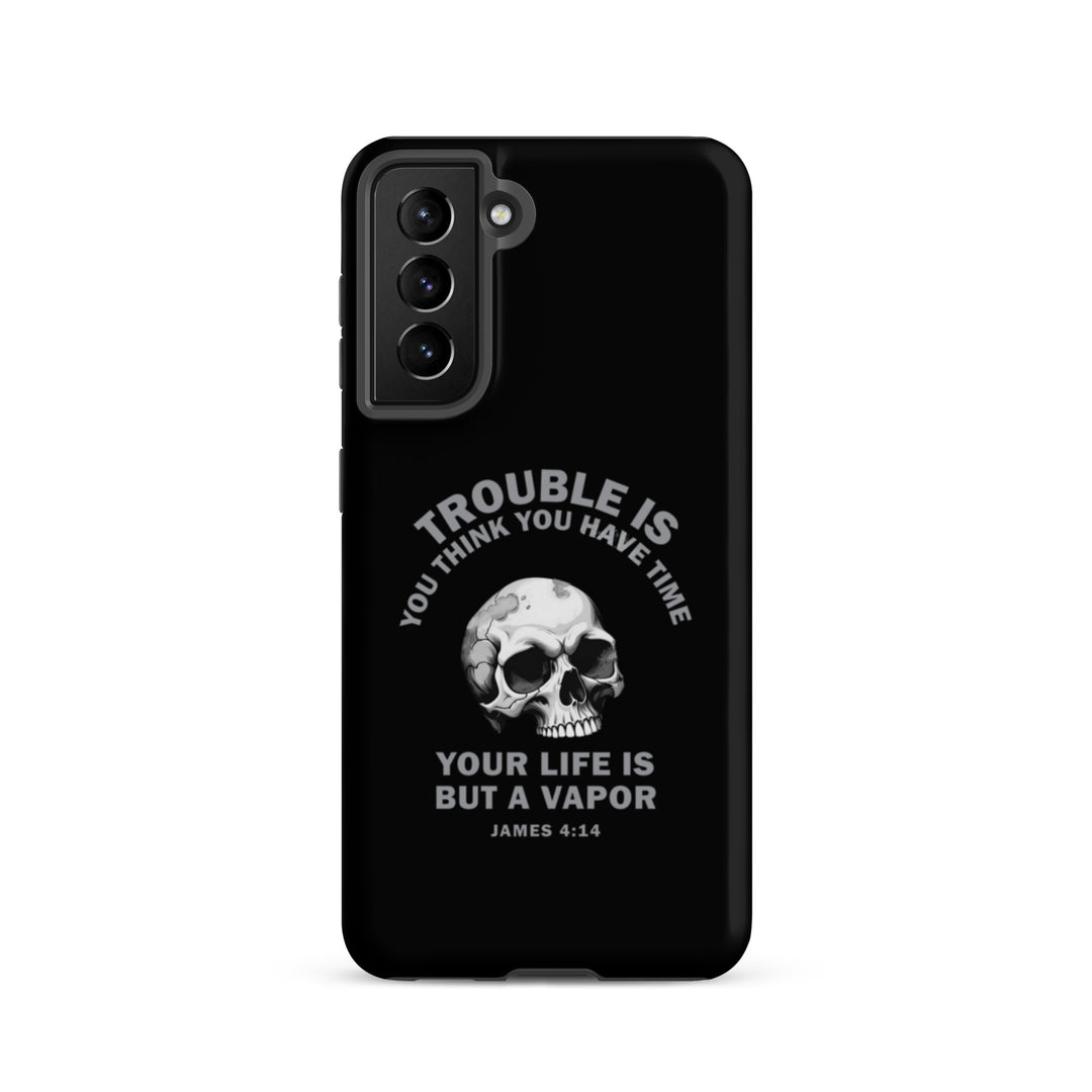 Christian Phone Case Life Is Vapor Black for Samsung® Samsung® Phone Cases Matte Samsung Galaxy S21 