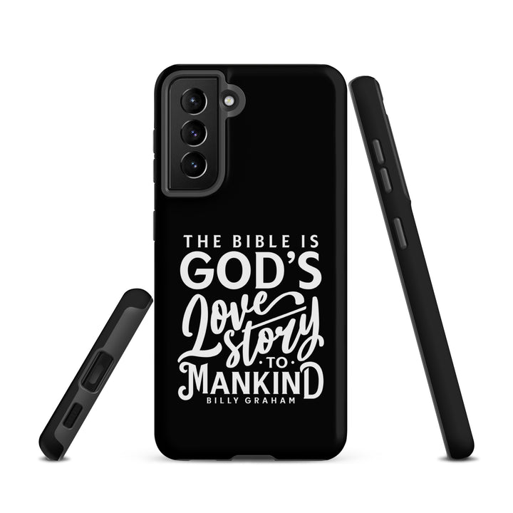 Christian Phone Case God's Love Story Black for Samsung® Samsung® Phone Cases   