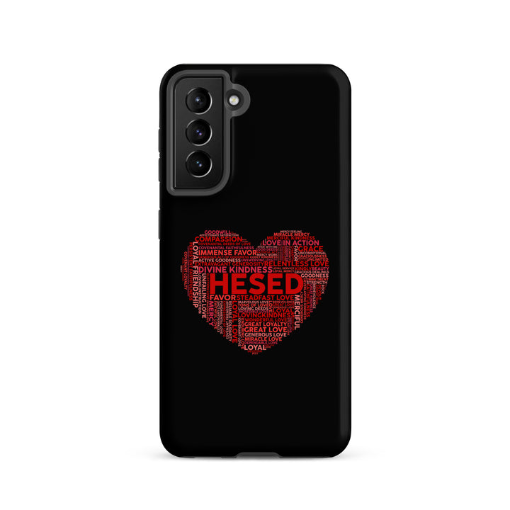 Christian Phone Case Hesed Heart Black for Samsung® Samsung® Phone Cases Matte Samsung Galaxy S21 