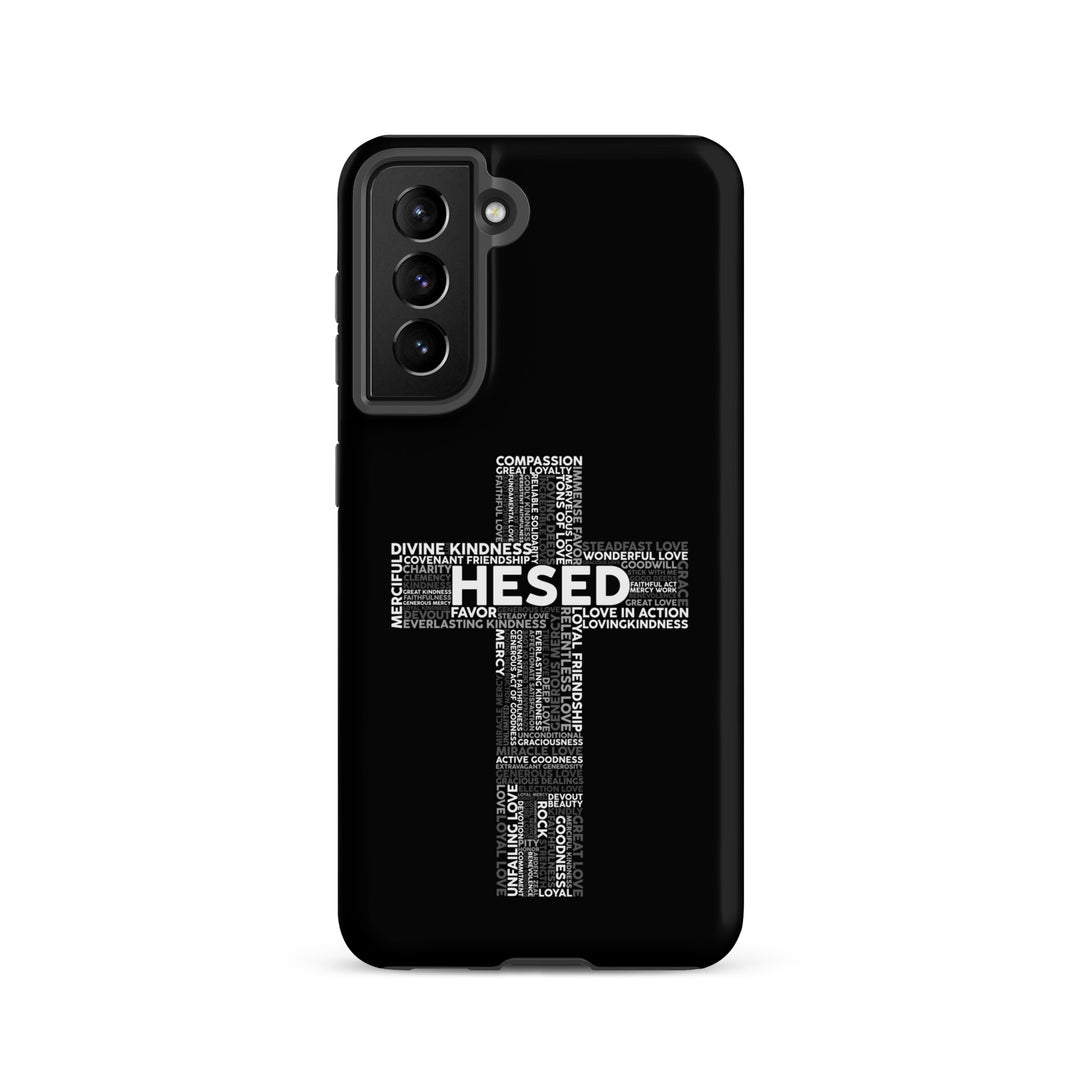 Christian Phone Case Hesed Cross Black for Samsung® Samsung® Phone Cases   