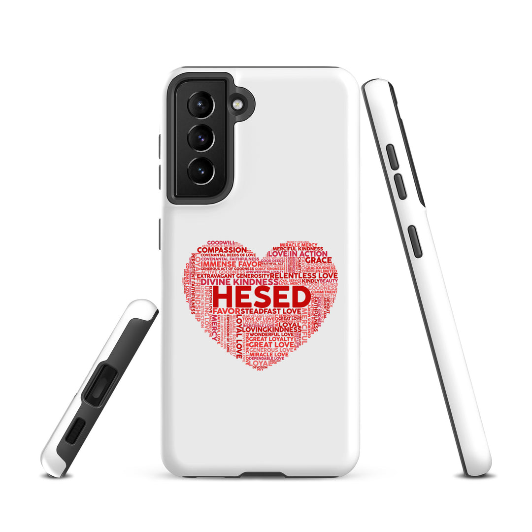 Christian Phone Case Hesed Heart White for Samsung® Samsung® Phone Cases   