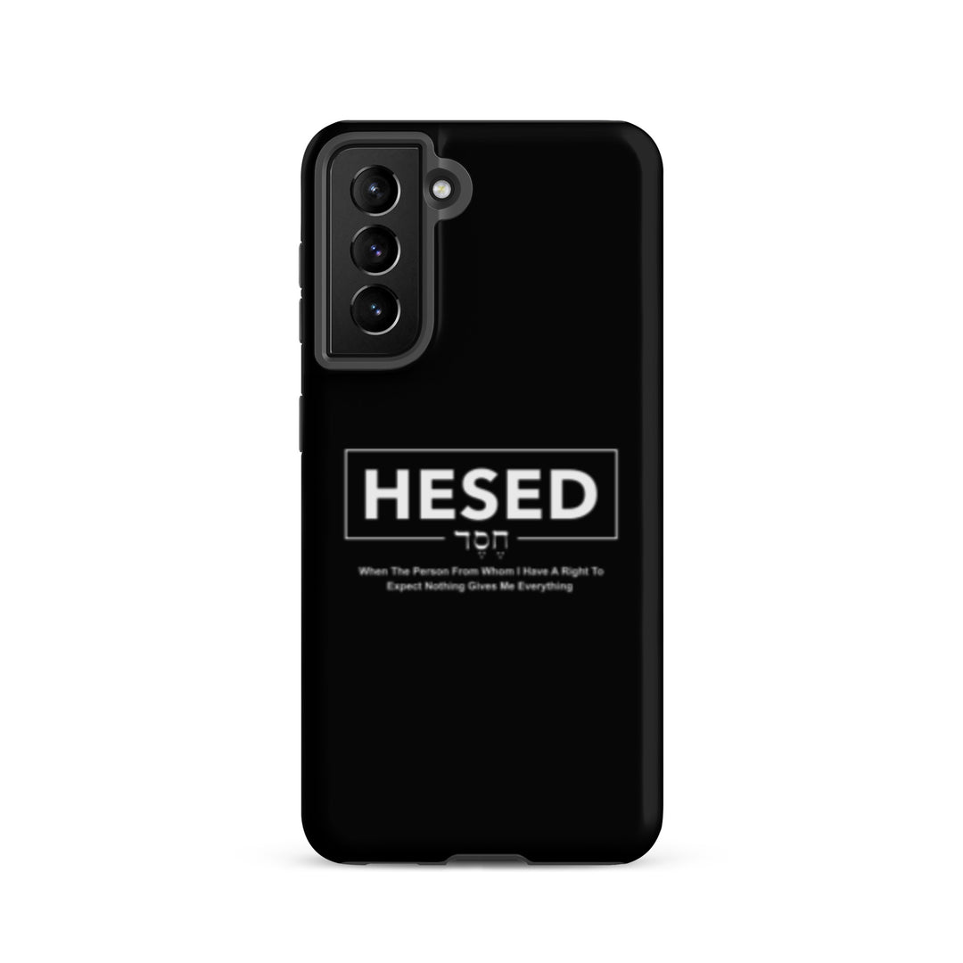 Christian Phone Case Hesed Everything Black for Samsung® Samsung® Phone Cases Matte Samsung Galaxy S21 