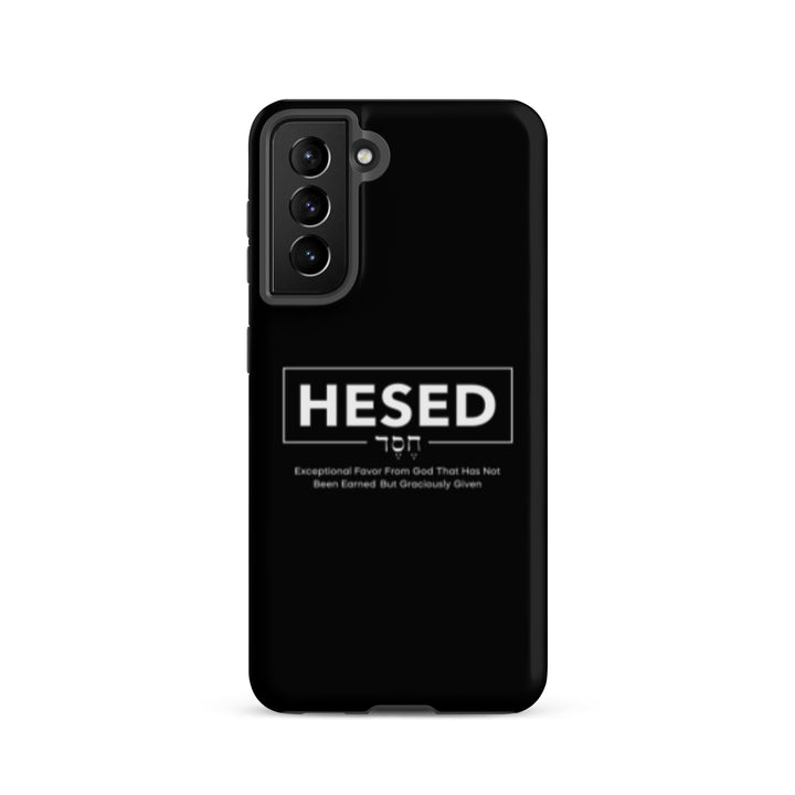 Christian Phone Case Hesed Hebrew Exceptional Favor Black for Samsung® Samsung® Phone Cases Matte Samsung Galaxy S21 