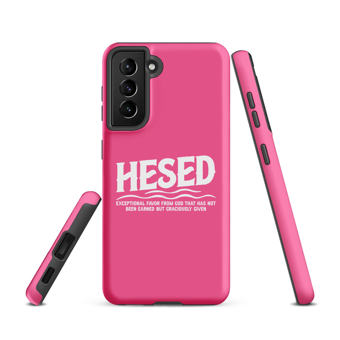 Christian Phone Case Hesed Exceptional Favor Pink for Samsung® Samsung® Phone Cases   