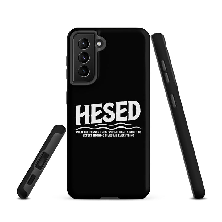 Christian Phone Case Hesed Everything Black  for Samsung® Samsung® Phone Cases   