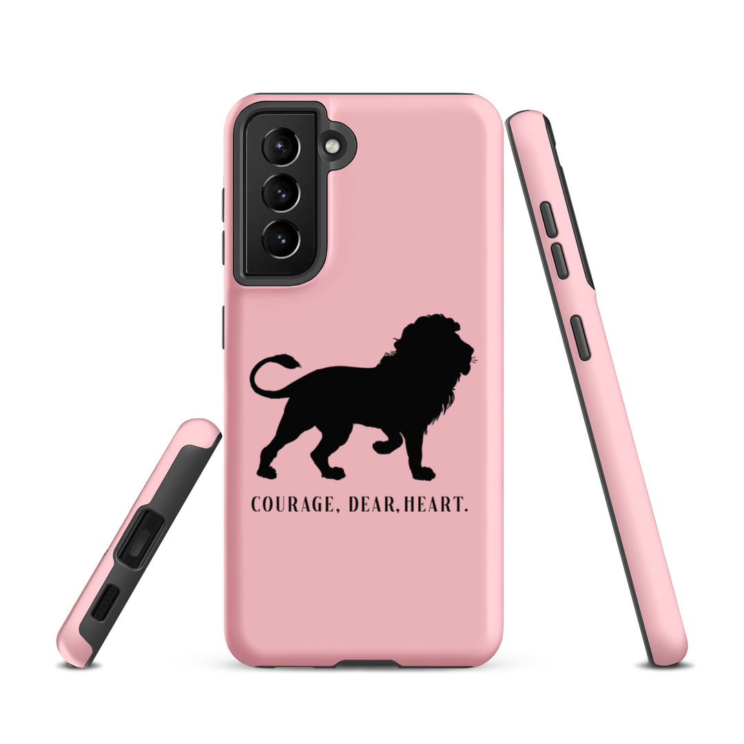 Christian Phone Case Courage Dear Heart Pink for Samsung® Samsung® Phone Cases   