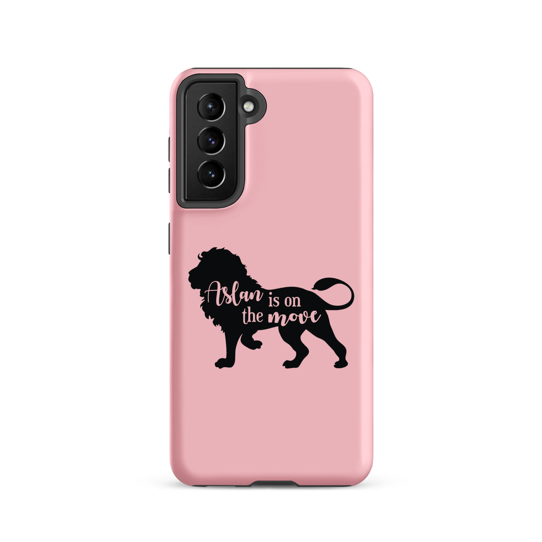 Christian Phone Case Aslan Is On The Move Pink for Samsung® Samsung® Phone Cases Matte Samsung Galaxy S21 