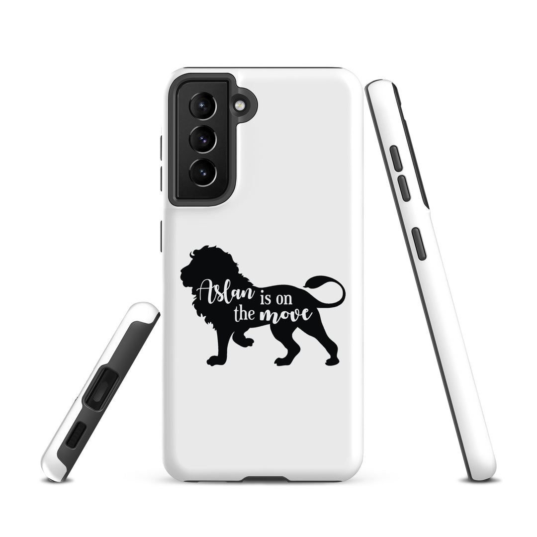 Christian Phone Case Aslan Is On The Move White for Samsung® Samsung® Phone Cases   