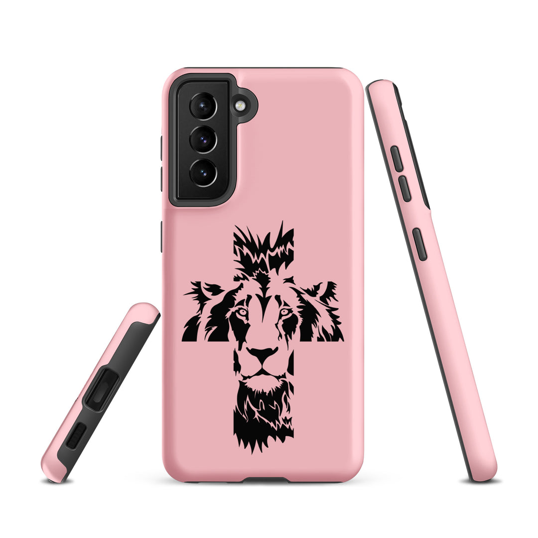 Christian Phone Case Aslan Cross Pink for Samsung® Samsung® Phone Cases   