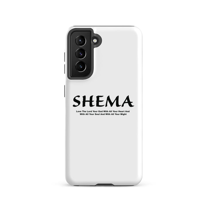 Christian Phone Case Shema Love The Lord White for Samsung® Samsung® Phone Cases Matte Samsung Galaxy S21 