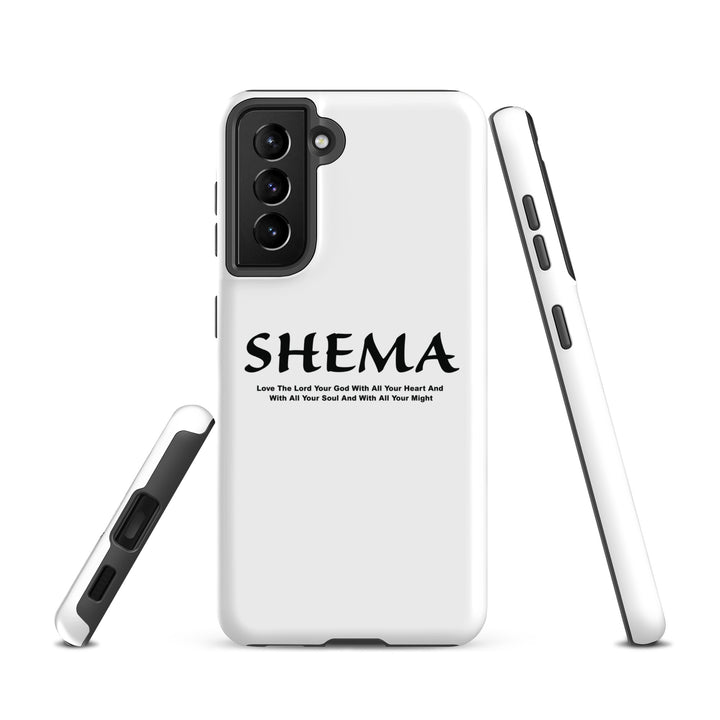 Christian Phone Case Shema Love The Lord White for Samsung® Samsung® Phone Cases   