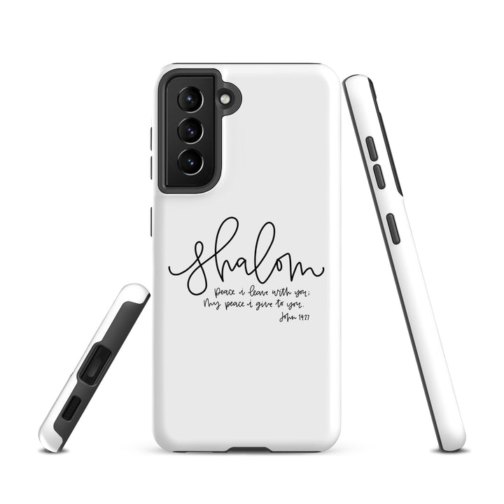 Christian Phone Case Shalom White for Samsung® Samsung® Phone Cases   