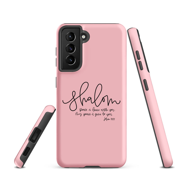 Christian Phone Case Shalom Pink for Samsung® Samsung® Phone Cases   