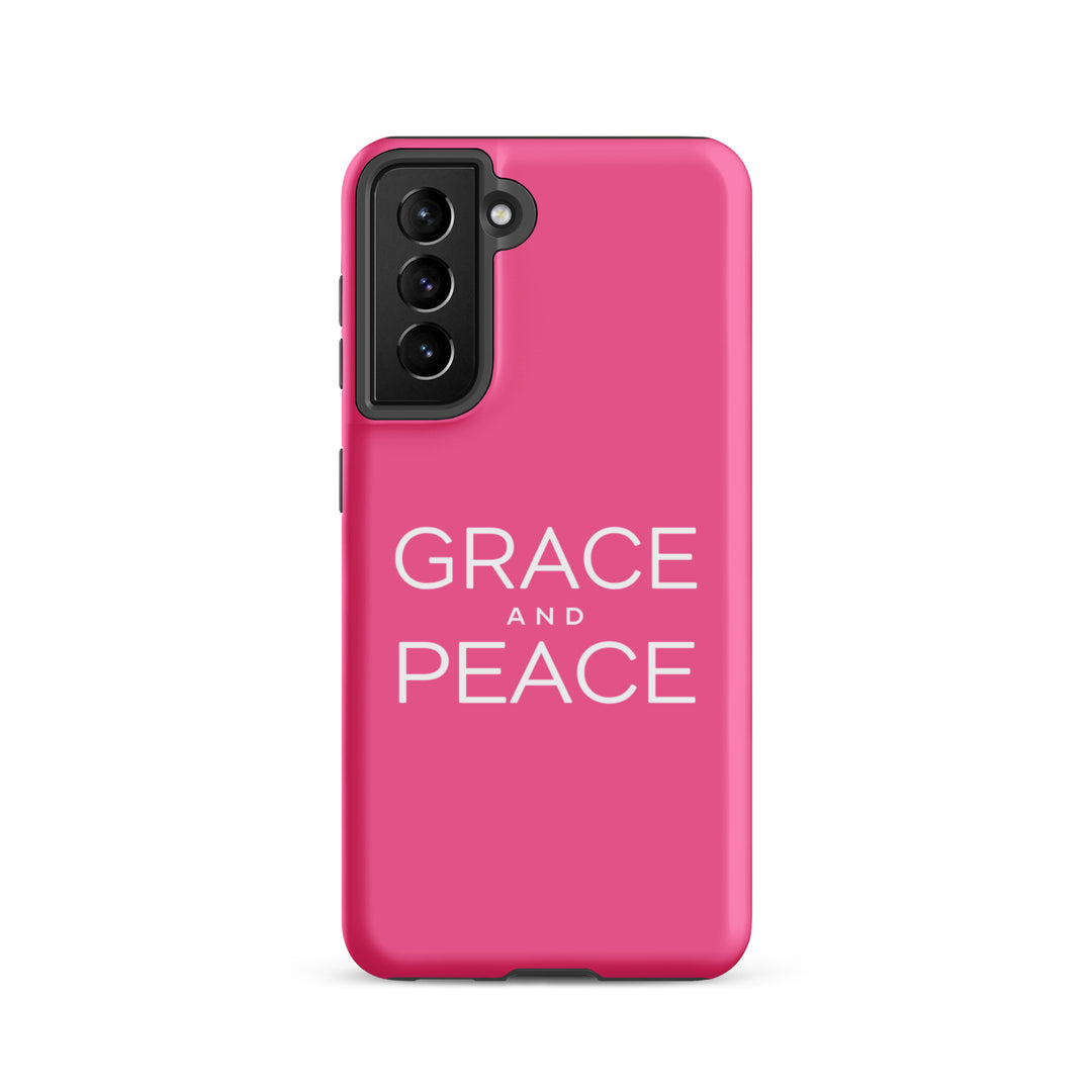 Christian Phone Case Grace and Peace Pink for Samsung® Samsung® Phone Cases Matte Samsung Galaxy S21 