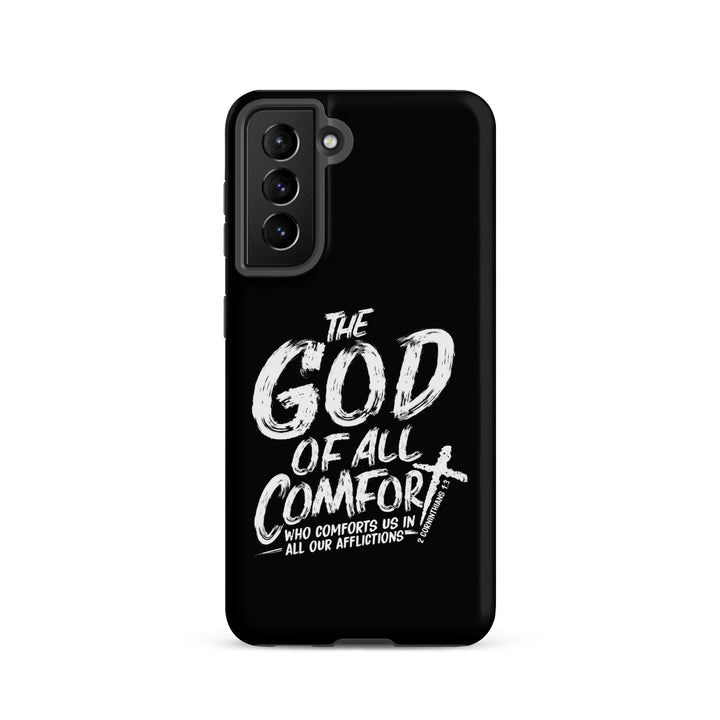 Christian Phone Case God of All Comfort Black for Samsung® Samsung® Phone Cases Matte Samsung Galaxy S21 