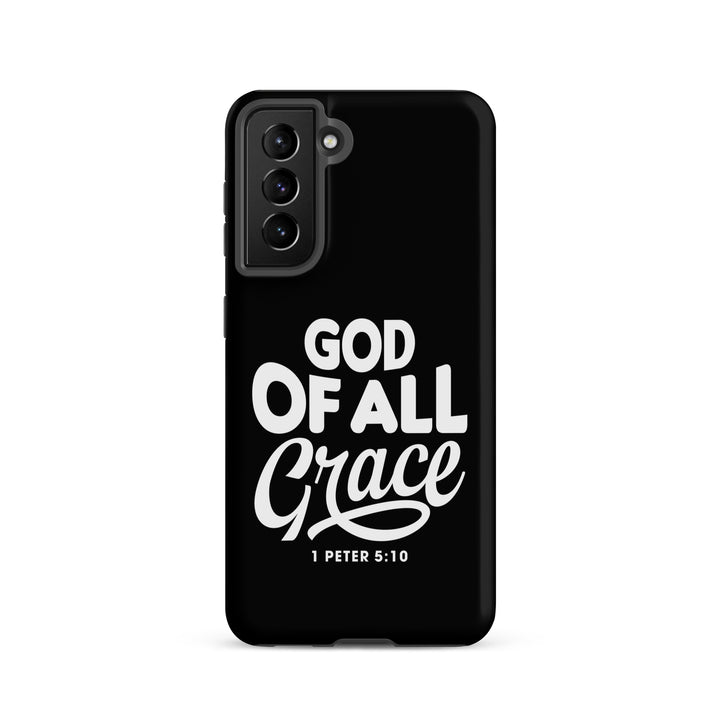 Christian Phone Case God of All Grace Black for Samsung® Samsung® Phone Cases Matte Samsung Galaxy S21 