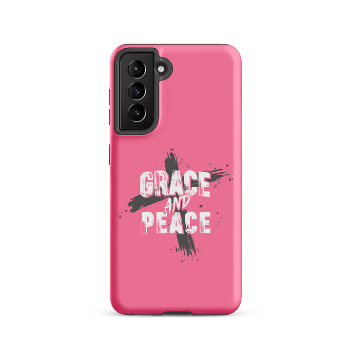 Christian Phone Case Grace and Peace Pink for Samsung® Samsung® Phone Cases Matte Samsung Galaxy S21 