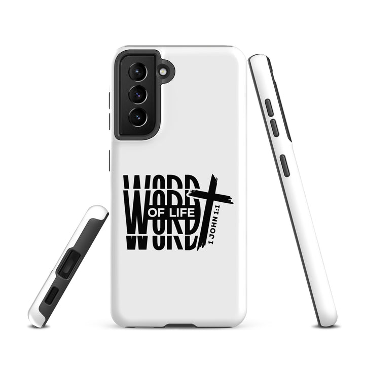 Christian Phone Case Word of Life Cross White for Samsung® Samsung® Phone Cases   