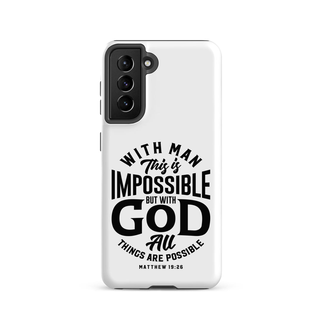 Christian Phone Case All Things Possible White for Samsung® Samsung® Phone Cases Matte Samsung Galaxy S21 