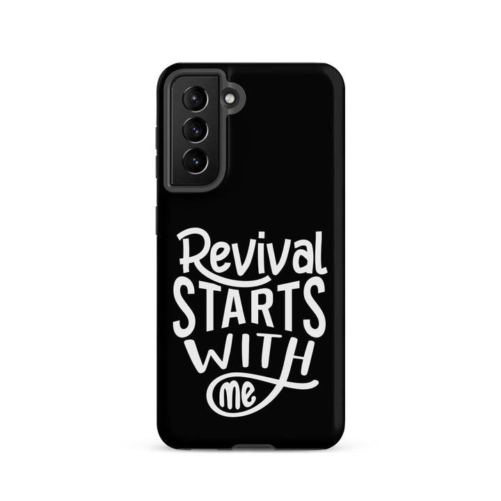 Christian Phone Case Revival Starts With Me Black for Samsung® Samsung® Phone Cases Matte Samsung Galaxy S21 