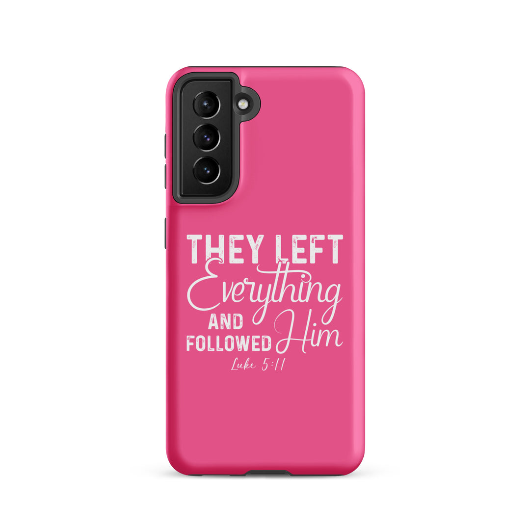 Christian Phone Case Left Everything Pink  for Samsung® Samsung® Phone Cases Matte Samsung Galaxy S21 