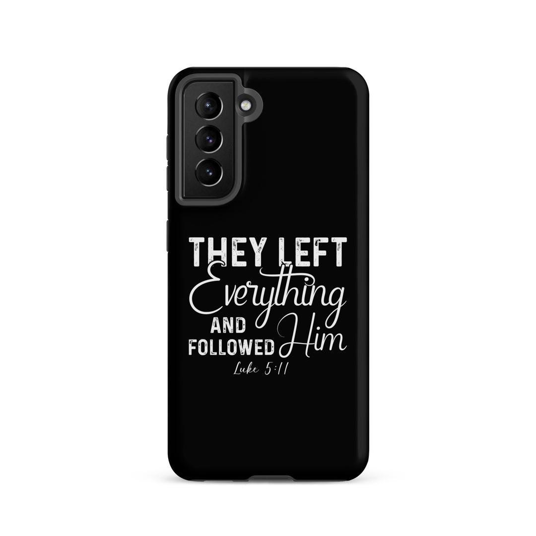 Christian Phone Case Left Everything Black for Samsung® Samsung® Phone Cases Matte Samsung Galaxy S21 