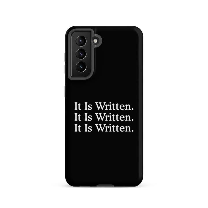 Christian Phone Case It Is Written Black for Samsung® Samsung® Phone Cases Matte Samsung Galaxy S21 